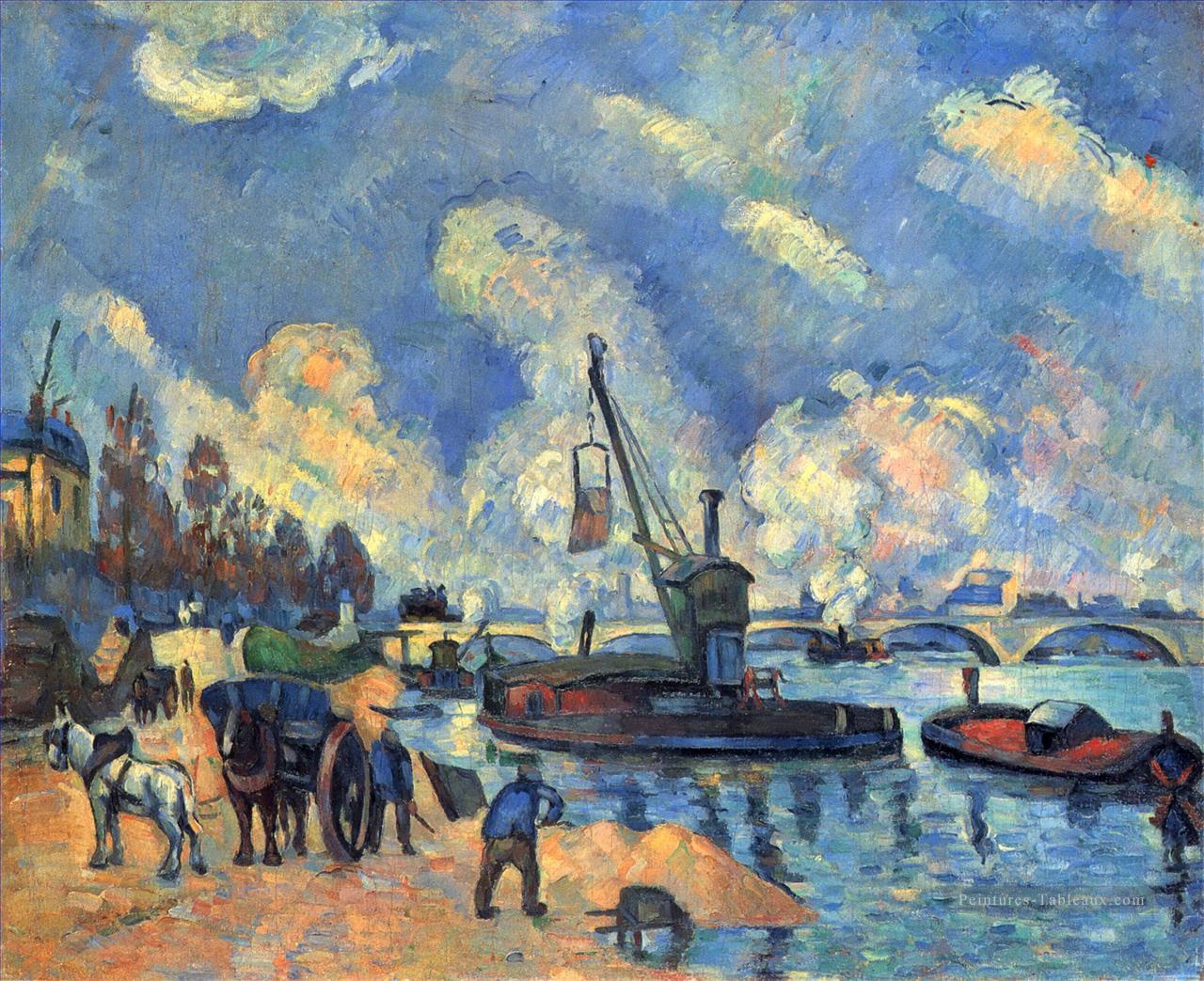 La Seine à Bercy Paul Cézanne paysages Rivières Peintures à l'huile